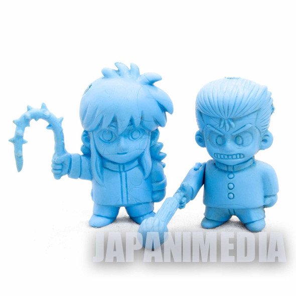 Retro Yu Yu Hakusho Yusuke & Kurama Mini Rubber Figure 2pc Set JAPAN ANIME MANGA Japanimedia Store FRONT