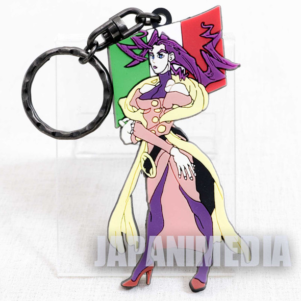 RARE! Street Fighter ZERO ROSE Rubber Mascot Key Chain JAPAN GAME CAPCOM Japanimedia Store FRONT