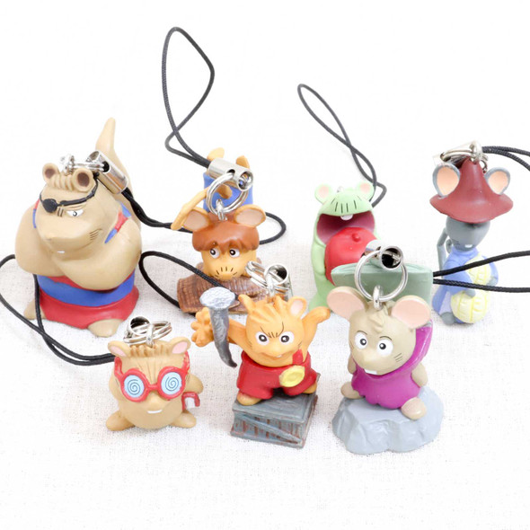 Gamba no Boken Figure Strap 7pc Complete Set JAPAN ANIME MANGA Japanimedia Store FRONT