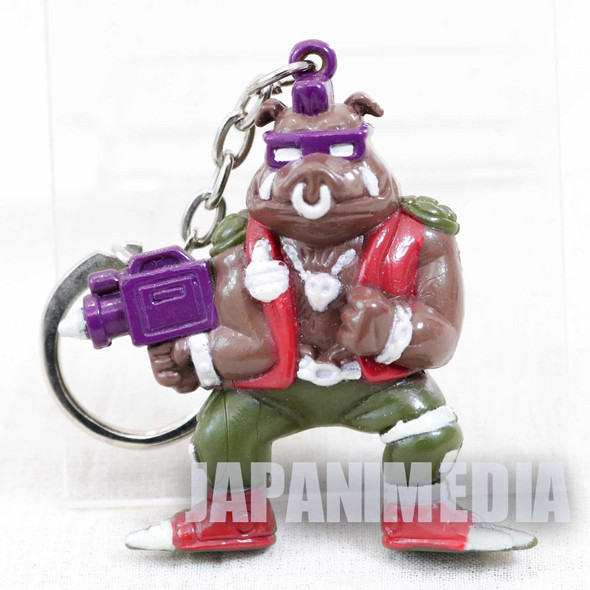 Retro RARE TMNT Teenage Mutant Ninja Turtles Bebop Figure Key Chain 1994 2 Japanimedia Store FRONT