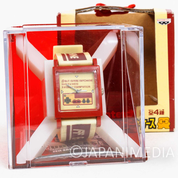 RARE Nintendo Wrist watch In Cube case Famicom Banpresto JAPAN GAME NES Japanimedia Store FRONT