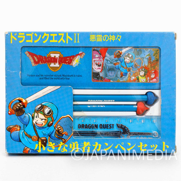 Dragon Quest 2 Mini Stationery set [Can pen case / Pencil / Ruler] ENIX JAPAN GAME Japanimedia Store FRONT