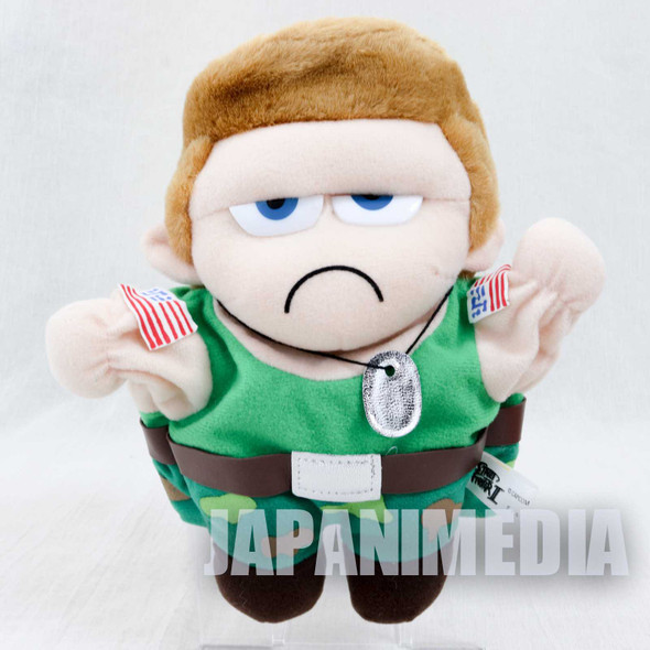 Street Fighter 2 Guile Hand Puppet Plush Doll Capcom Character JAPAN GAME Japanimedia Store FRONT