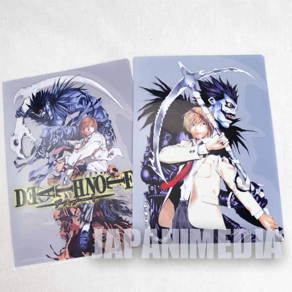 Death Note Clear Folder File 2pc Set JAPAN ANIME MANGA SHONEN JUMP Japanimedia Store FRONT
