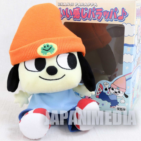 RARE! Parappa The Rapper Iikanji PARAPPA Sound Action Plush Doll TAKARA JAPAN Japanimedia Store FRONT