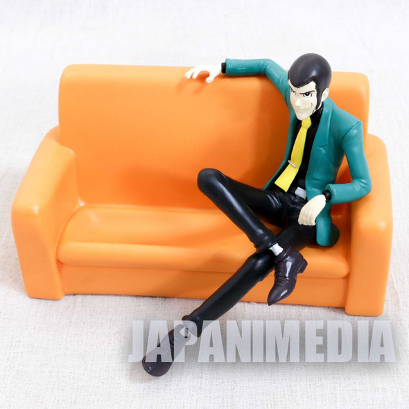 Lupin the Third (3rd) Lupin on Sofa Figure Cell Phone Stand Banpresto Japanimedia Store FRONT