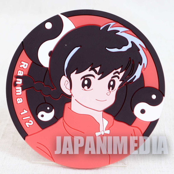 RARE!! Ranma 1/2 Ranma Saotome (Male) Rubber Coaster JAPAN ANIME Japanimedia Store FRONT