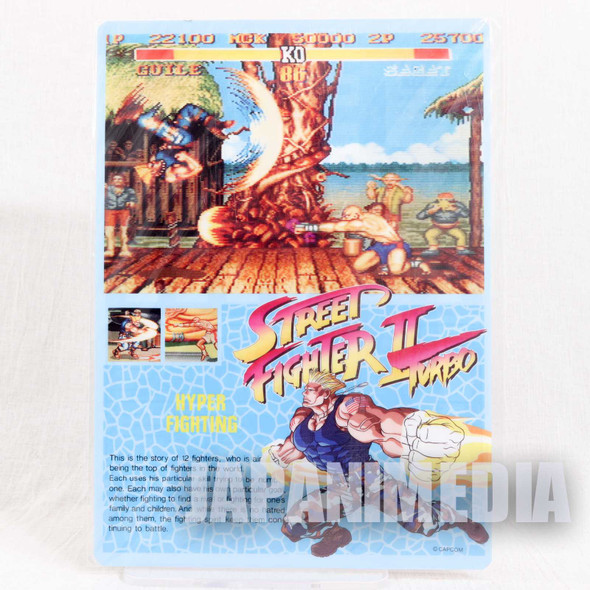 Street Fighter II GUILE Pencil Board Pad Shitajiki JAPAN CAPCOM Japanimedia Store FRONT