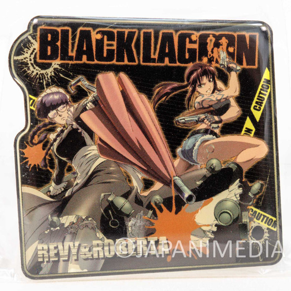 Black Lagoon Revy & Roberta Metal Pins Collection JAPAN Japanimedia Store FRONT