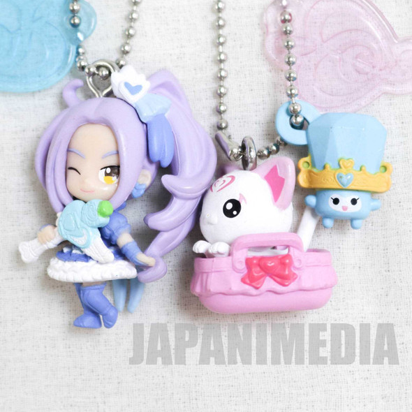 Suite PreCure Cure Beat / Hummy & Lary PreCure Goddess Swing Mascot Figure Ball Keychain 2pc set JAPAN ANIME Japanimedia Store FRONT