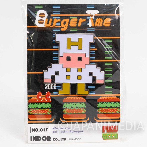 Burger Time Metal Pins JAPAN GAME NES FAMICOM Japanimedia Store FRONT