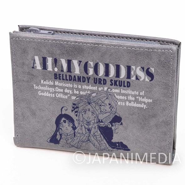 RARE! Ah! My Goddess Wallet Coin Case Purse [Belldandy / Skuld / Urd] JAPAN Japanimedia Store FRONT