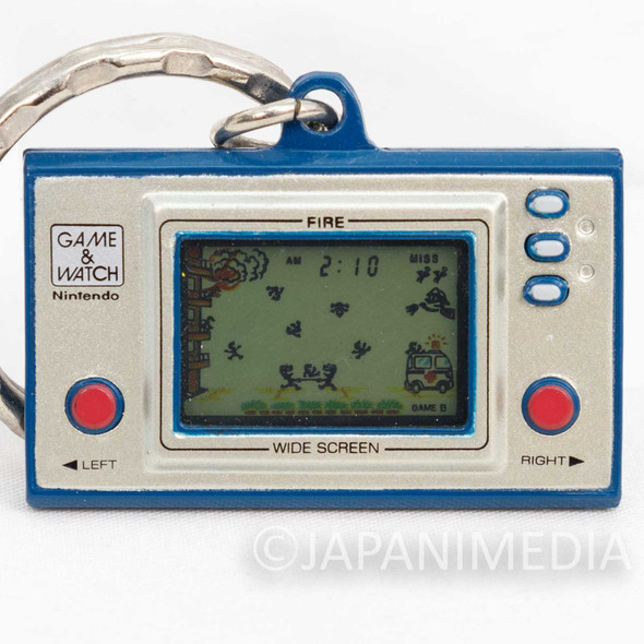 Nintendo Game & Watch History Miniature Figure Key Chain FIRE JAPAN 2 Japanimedia Store FRONT