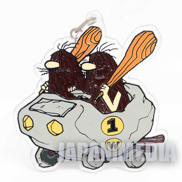 Wacky Races Slag Brothers Acrylic Mascot Keychain JAPAN Hanna-Barbera Japanimedia Store FRONT