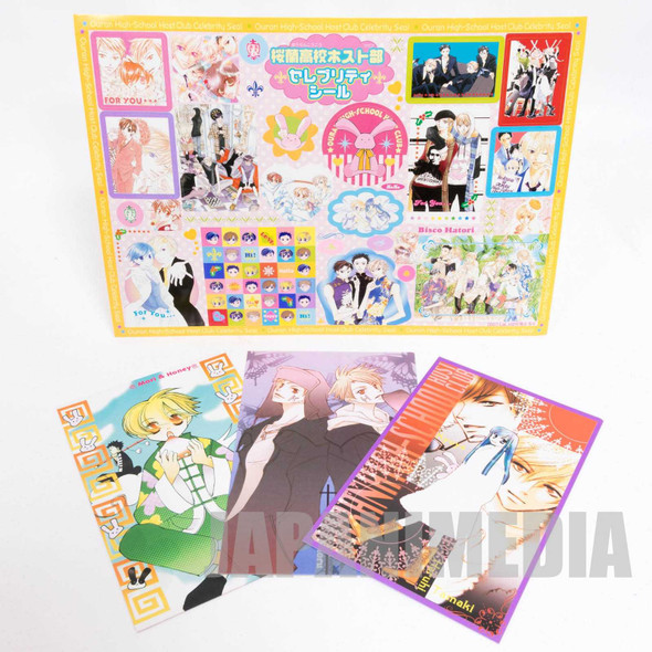 Ouran High School Host Club Celebrity Sticker sheet & Postcard 3pc Set JAPAN MANGA Japanimedia Store FRONT