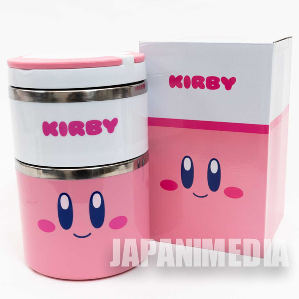 Kirby Super Star Stainless-Steel Two-Stage Lunch Box JAPAN GAME Japanimedia Store FRONT