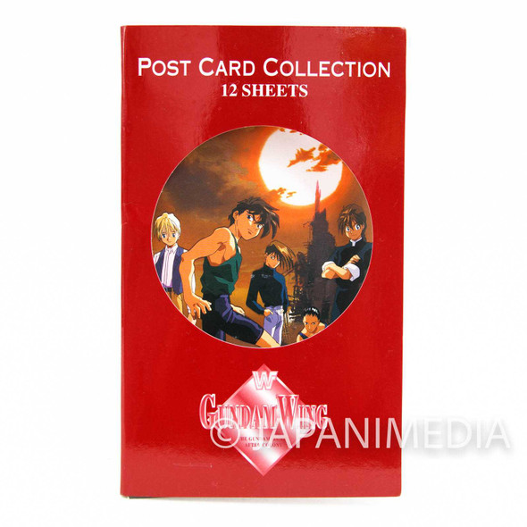 Gundam Wing Postcard Collection Book 12ps JAPAN Japanimedia Store FRONT
