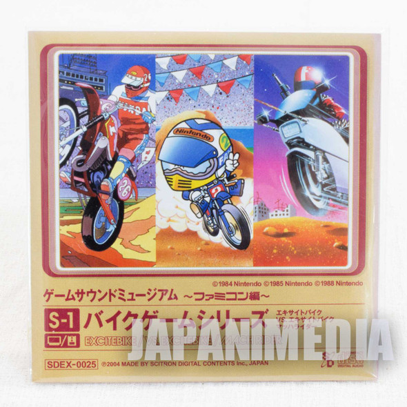 Excite Bike Mach Rider Game Sound Museum Nintendo Music 8cm CD JAPAN FAMICOM Japanimedia Store FRONT