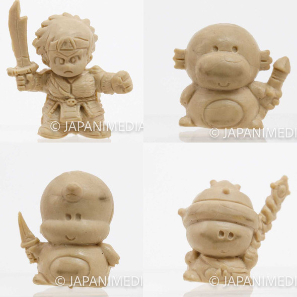 Retro RARE! Kaiju Monogatari Rubber Mascot Figure 4pc Set NES Famicom Japanimedia Store FRONT