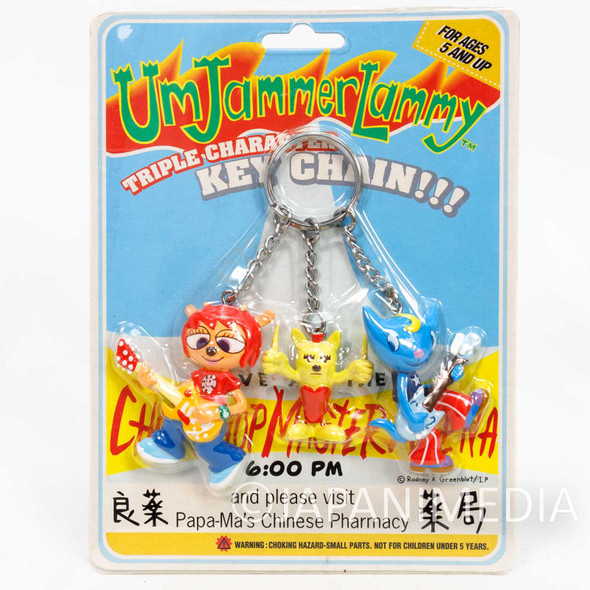 UmJammer Lammy Triple Character Figure Key Chain / JAPAN GAME Japanimedia Store FRONT