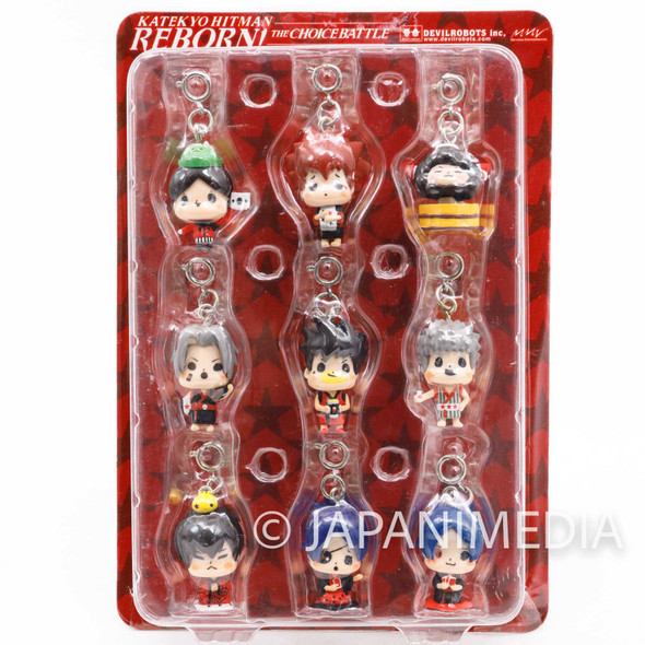 Katekyo Hitman Reborn x Devilrobots Mascot Figure 9pc Set JAPAN ANIME Japanimedia Store FRONT