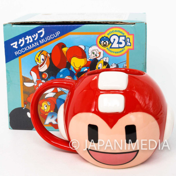 MEGA MAN Mug Red ver. 25th Anniversary JAPAN GAME CAPCOM ROCK MAN Japanimedia Store FRONT