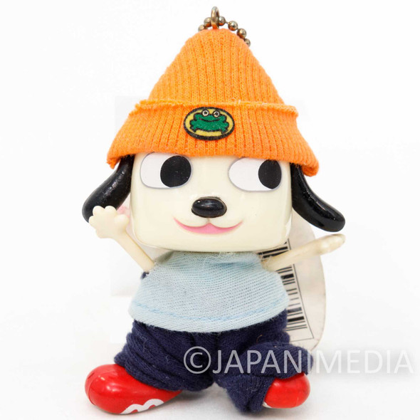 RARE! Parappa The Rapper Parappa Plush Doll Figure Ballchain BANDAI 1998 Japanimedia Store FRONT