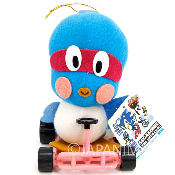 Retro RARE! Sonic The Hedgehog Flicky on Cart Plush Doll SEGA JAPAN Japanimedia Store FRONT
