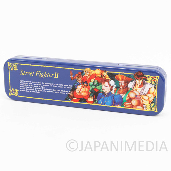Retro RARE Street Fighter 2 Can Pen Case Capcom JAPAN Japanimedia Store FRONT