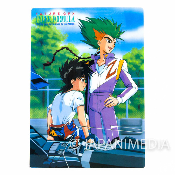 Future GPX Cyber Formula Hayato Kazami & Bleed Kaga Plastic Pencil Board Pad Shitajiki JAPAN Japanimedia Store FRONT