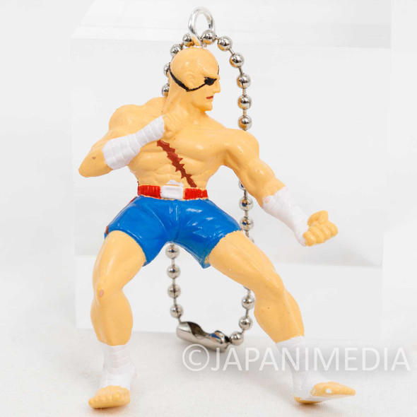 Retro RARE Street Fighter 2 Sagat Mini Figure Ballchain JAPAN GAME CAPCOM Japanimedia Store FRONT