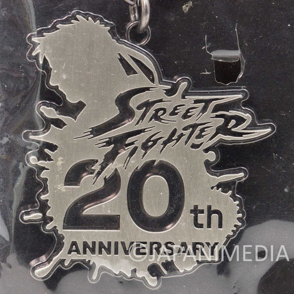 Street Fighter II Metal Charm Keychain 20th Anniversary CAPCOM JAPAN Japanimedia Store FRONT