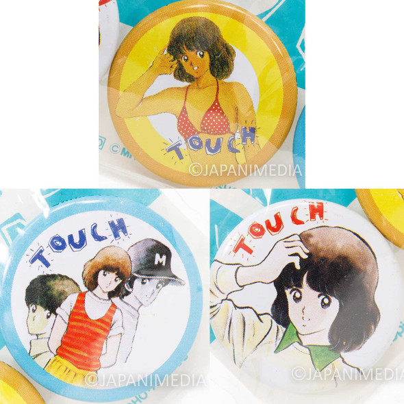 TOUCH Minami Asakura Button Badge Pins 3pc Set Mitsuru Adachi JAPAN ANIME Japanimedia Store FRONT