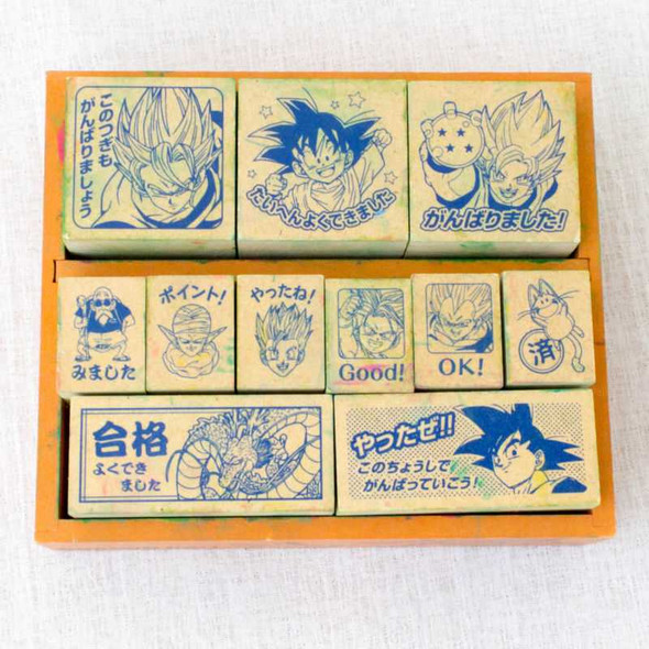 Dragon Ball Z Stamp Set Gokou Gohan Vegeta JAPAN ANIME MANGA Japanimedia Store FRONT