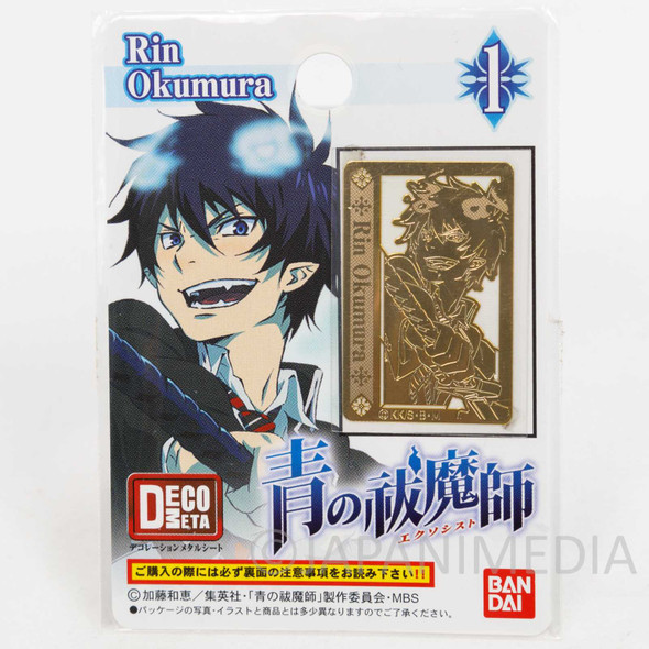 Blue Exorcist Rin Okumura DecoMeta Sticker BANDAI JAPAN ANIME Japanimedia Store FRONT