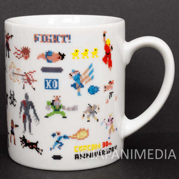 Capcom Dot Character Design Mug / Street Fighter Devil May Cry Monster Hunter Japanimedia Store FRONT