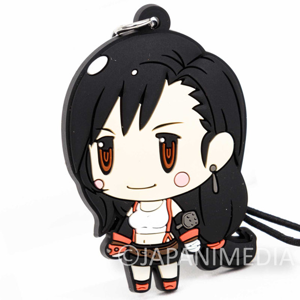 Final Fantasy Tifa Lockhart Mascot Rubber Strap JAPAN SQUARE ENIX Japanimedia Store FRONT