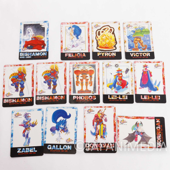 Darkstalkers (Vampire Hunter) Character Card 13pc Set Capcom JAPAN Japanimedia Store FRONT