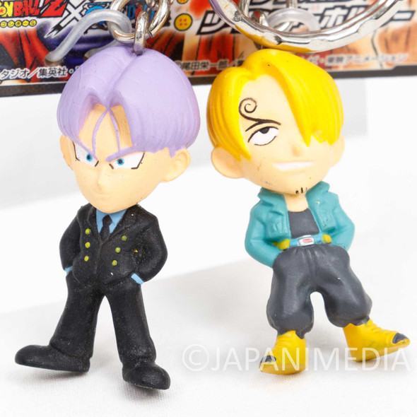 Dragon Ball Z x One Piece Trunks & Sanji 40th Anniversary Figure Keychain Japanimedia Store FRONT