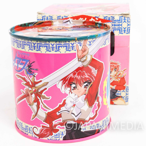 Retro Magic Knight Rayearth Metal Can Box Coin Bank Showa Note JAPAN Japanimedia Store FRONT