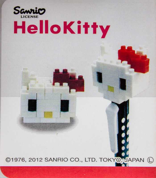Nanoblock Hello Kitty Ballpoint Pen KT245 Kawada Japan Nano Mini Figure JAPAN Japanimedia Store FRONT