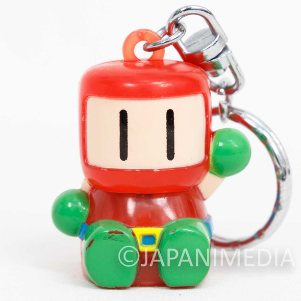 Bomberman Red Figure Keychain Famicom Hudson Nintendo JAPAN NES Japanimedia Store FRONT