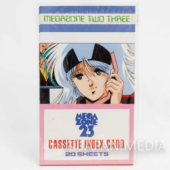 Retro RARE! Megazone 23 Eve Tokimatsuri Cassette Index Card 20 Sheet Set JAPAN Japanimedia Store FRONT