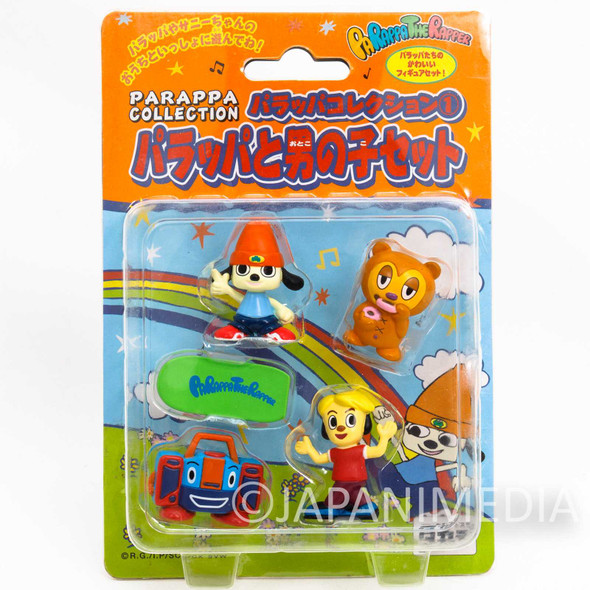 Parappa The Rapper Mini Figure Collection 4pc Set TAKARA JAPAN ANIME GAME 2 Japanimedia Store FRONT