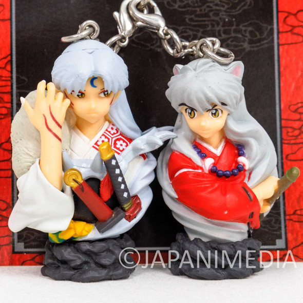 InuYasha & Sesshomaru Figure Keychain JAPAN ANIME RUMIKO TAKAHASHI Japanimedia Store FRONT