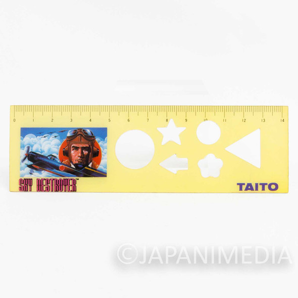 Retro RARE! Sky Destroyer 14cm Ruler NES Famicom Nintendo Japanimedia Store FRONT