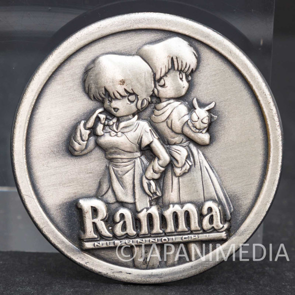 RARE!! Ranma 1/2 Saotome Ranma & Akane Tendo Metal Badge Pins Japanimedia Store FRONT