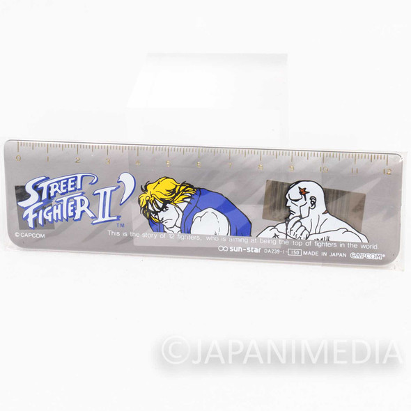 Retro RARE! Street Fighter 12cm Ruler Ken vs Sagat JAPAN GAME CAPCOM Japanimedia Store FRONT