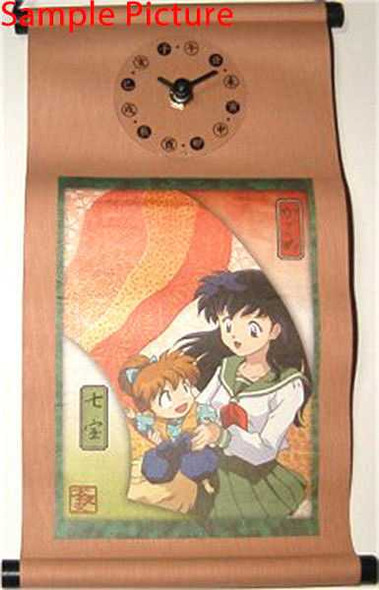 InuYasha Hanging Scroll Clock Kagome Ver. Banpresto JAPAN ANIME MANGA Japanimedia Store FRONT