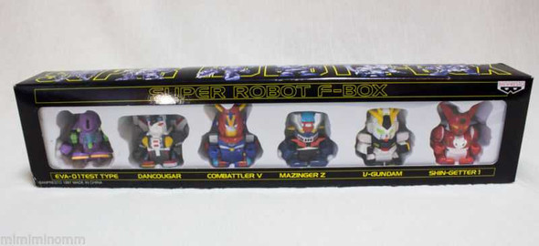 Super Robot F-Box Mini Pull Back Figure Set JAPAN EVA GUNDAM MAZINGER Z Japanimedia Store FRONT